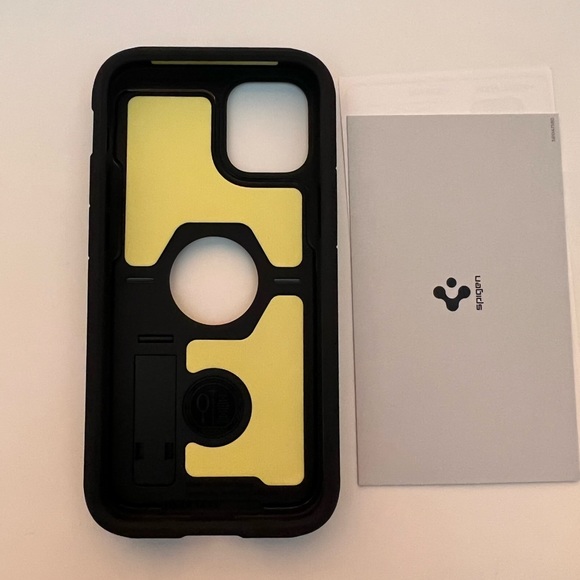 Spigen iPhone 12 mini tough armor case. Black - Picture 5 of 8